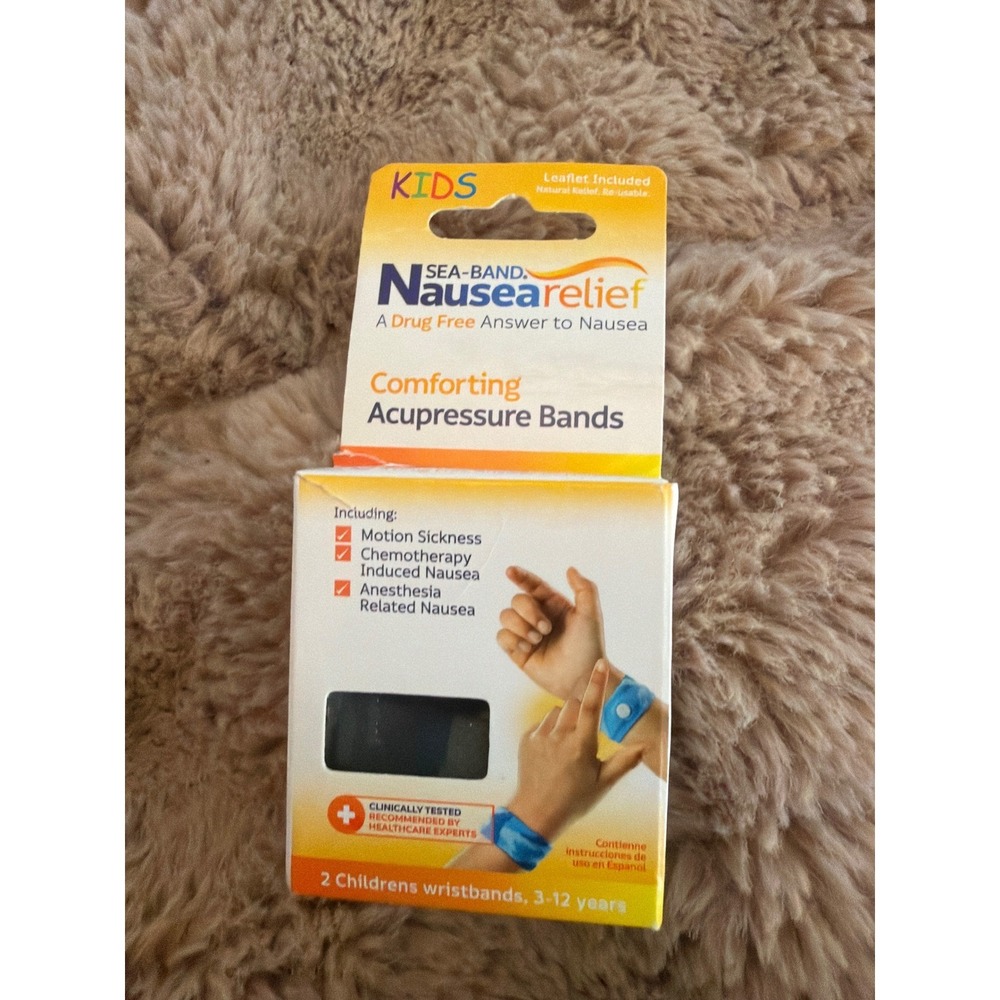 Sea-Band Kids Nausea Relief Acupressure Wristbands Camo Motion Sickness 2 Pack
